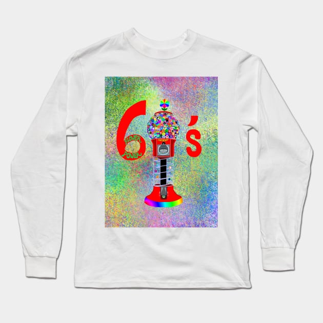 Sprinkle Rainbow Gumball Machine Long Sleeve T-Shirt by Art by Deborah Camp